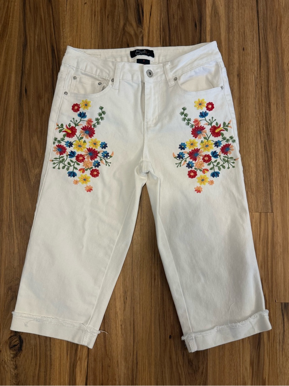 Earl Jeans White Denim with Subtle Red Label Stitching